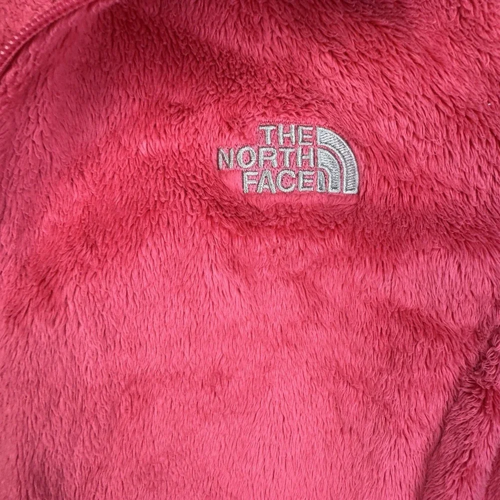 The North Face Osito 2 Fleece Jacket Women Medium‎ Pink Full Zip Soft Plush - Picture 5 of 13
